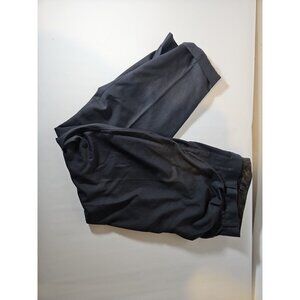 Ralph Lauren Natural Stretch Wool Sharkskin Gray Flat Front Dress Pants - 36x30